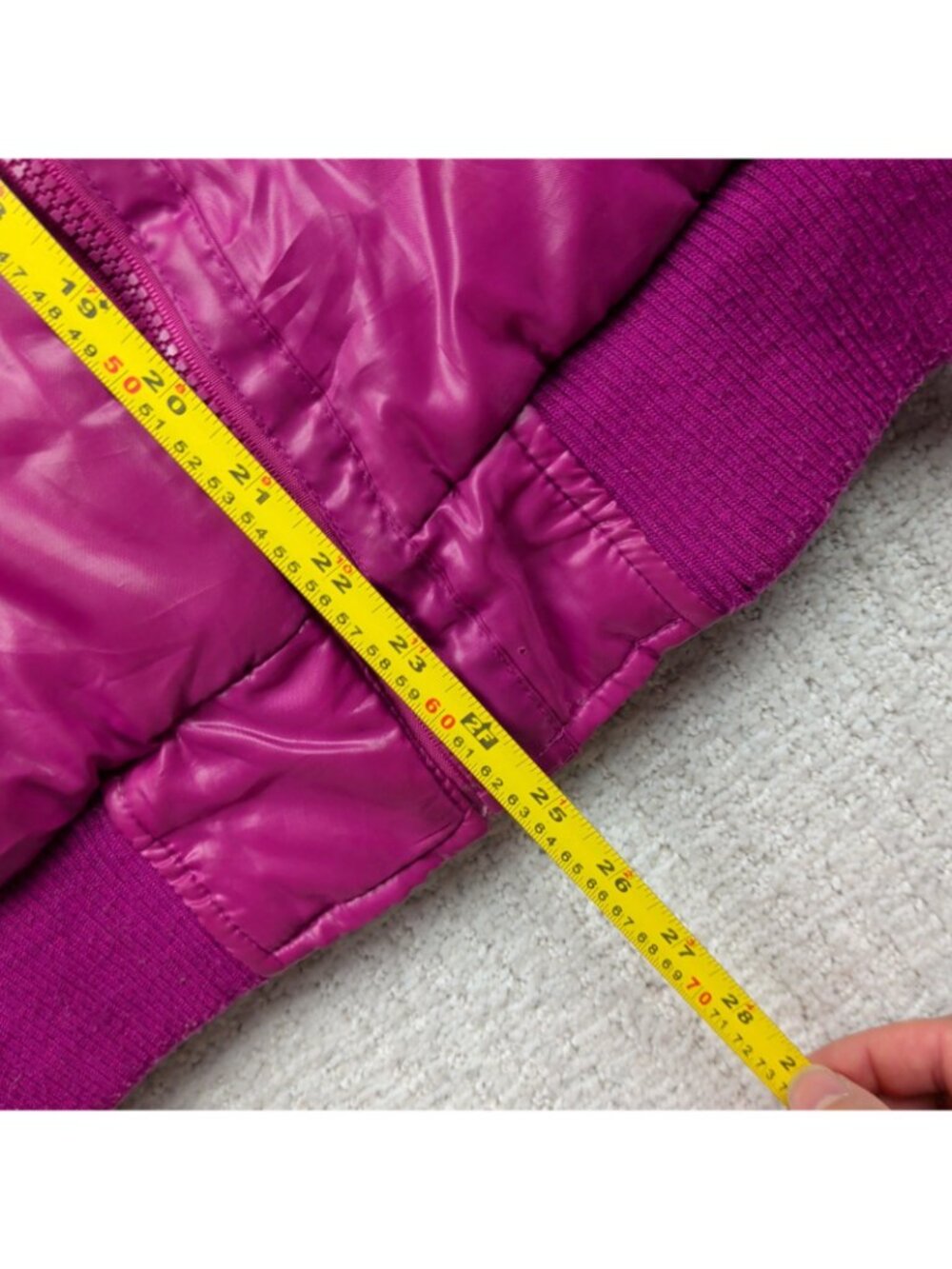 Y2K Rocawear Faux Fur Pink Puffer Jacket Sz *M* McBling Glam Rhinestone Read - Picture 10 of 16
